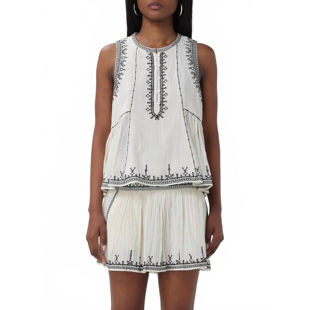 NEW MARANT ETOILE pagos top in ecru